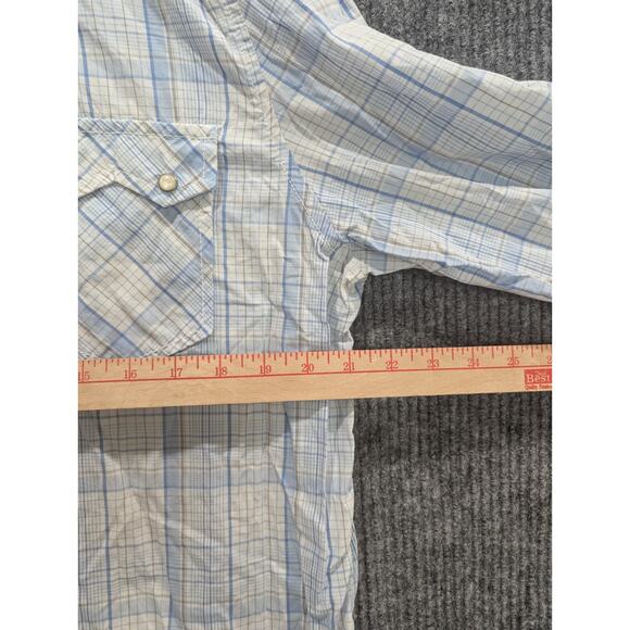 INC Blue/Yellow Plaid Button Down Tailored Fit Shirt Men's Size XL - Picture 5 of 8